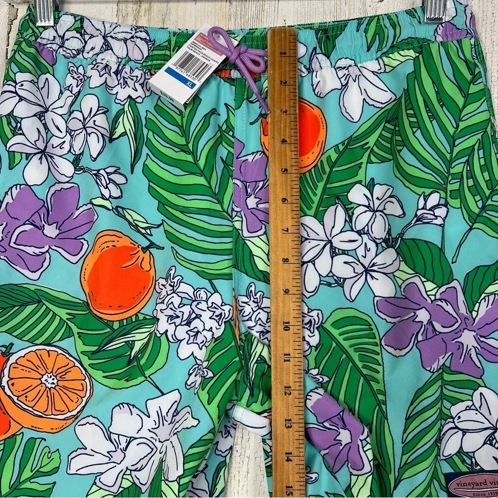 NEW! Vineyard Vines Men Short Pants XL Swimwear Trunk Tropical Island Resortwear